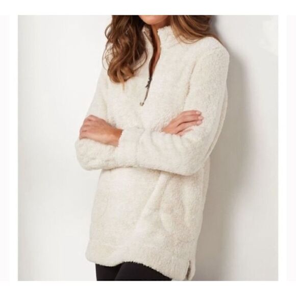Soft surroundings sz M teddy bear pullover - Picture 1 of 4